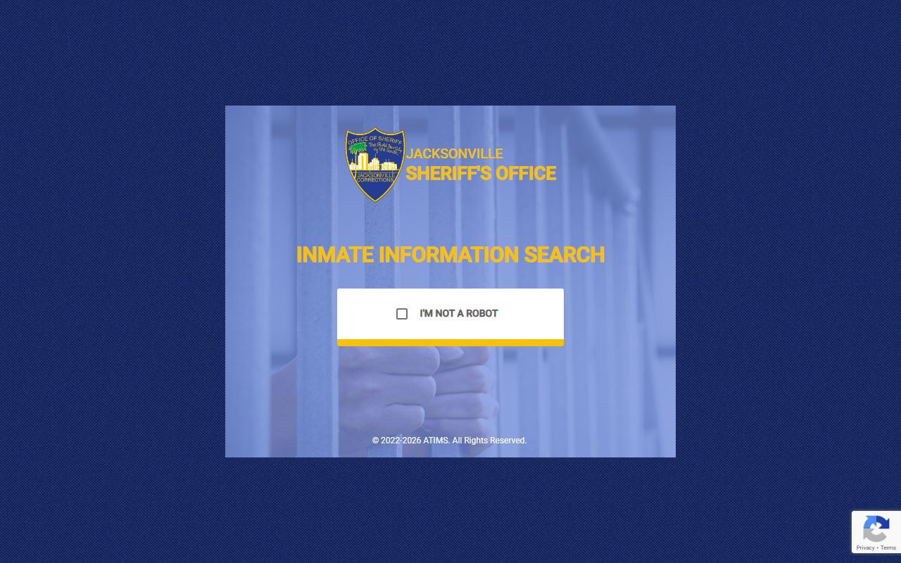 Jacksonville inmate search portal for booking reports